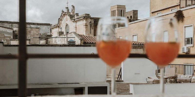 Vista terrazza della Sala Colazione di Palazzo dei Tolomei a Lecce