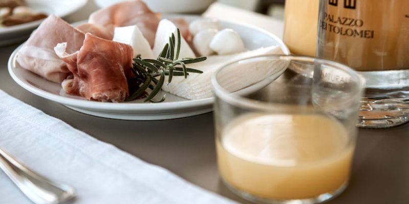 specialità salentine da gustare nella Sala Colazione di Palazzo dei Tolomei a Lecce