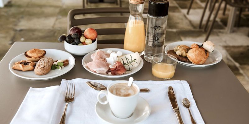 specialità salentine da gustare nella Sala Colazione di Palazzo dei Tolomei a Lecce